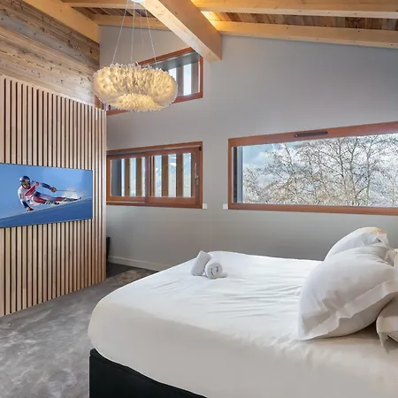 De Luxe Avec Piscine Chauffee Au Mont D'arbois, - 14 Personnes - Fr-1-569-75 Chalet *